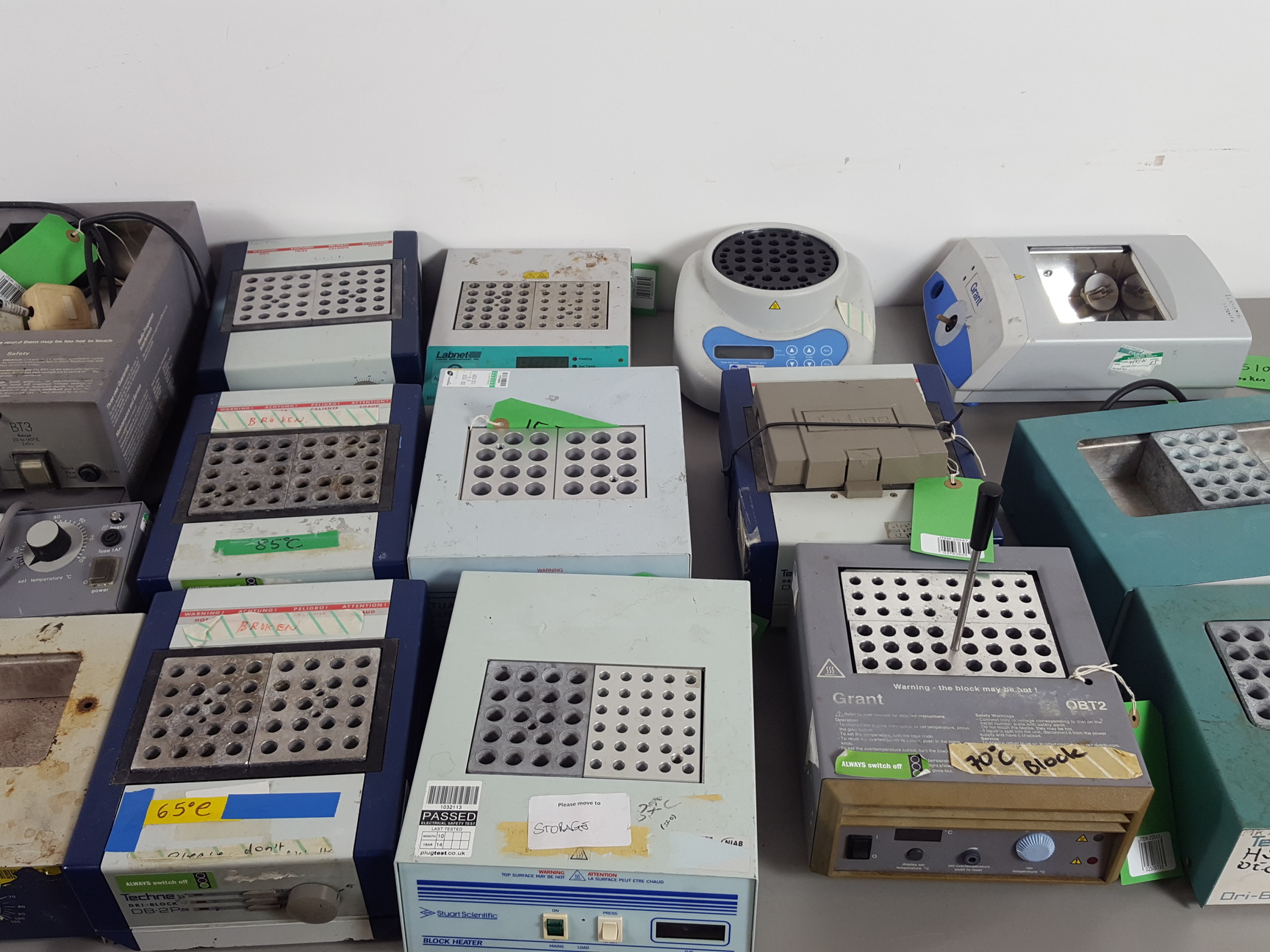 Image of 18 x Dry Block Heaters & Blocks - Grant, Techne, Stuart Lab Laboratory Job Lot