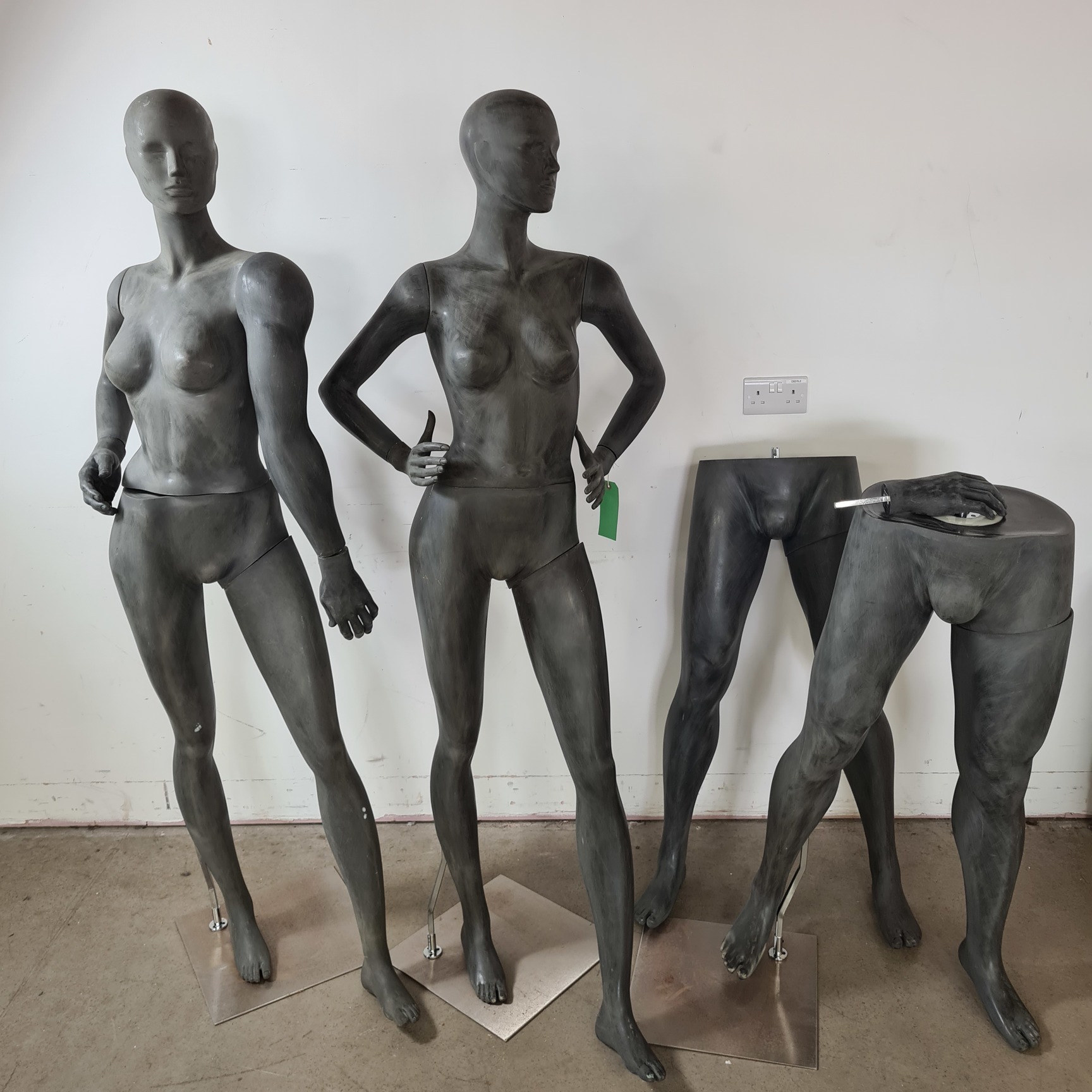 Image of Full Body Display Mannequins Shop Window Display Dummy & Parts with Bases