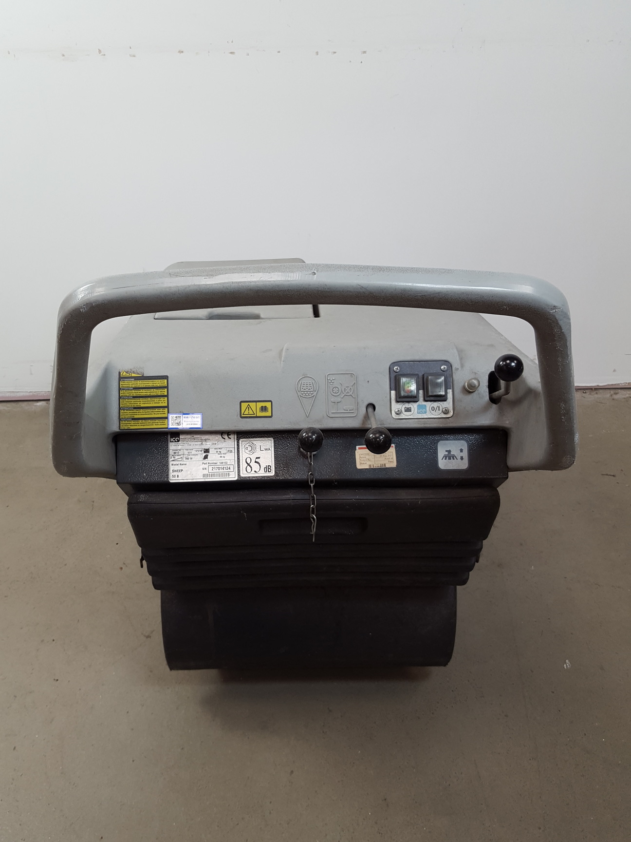 Image of ICE Sweep 50 B Compact Pedestrian Sweeper - Commercial Sweeping Machine