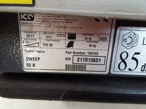 Thumbnail image of ICE Sweep 50 B Compact Pedestrian Sweeping - Commercial Sweeper Machine