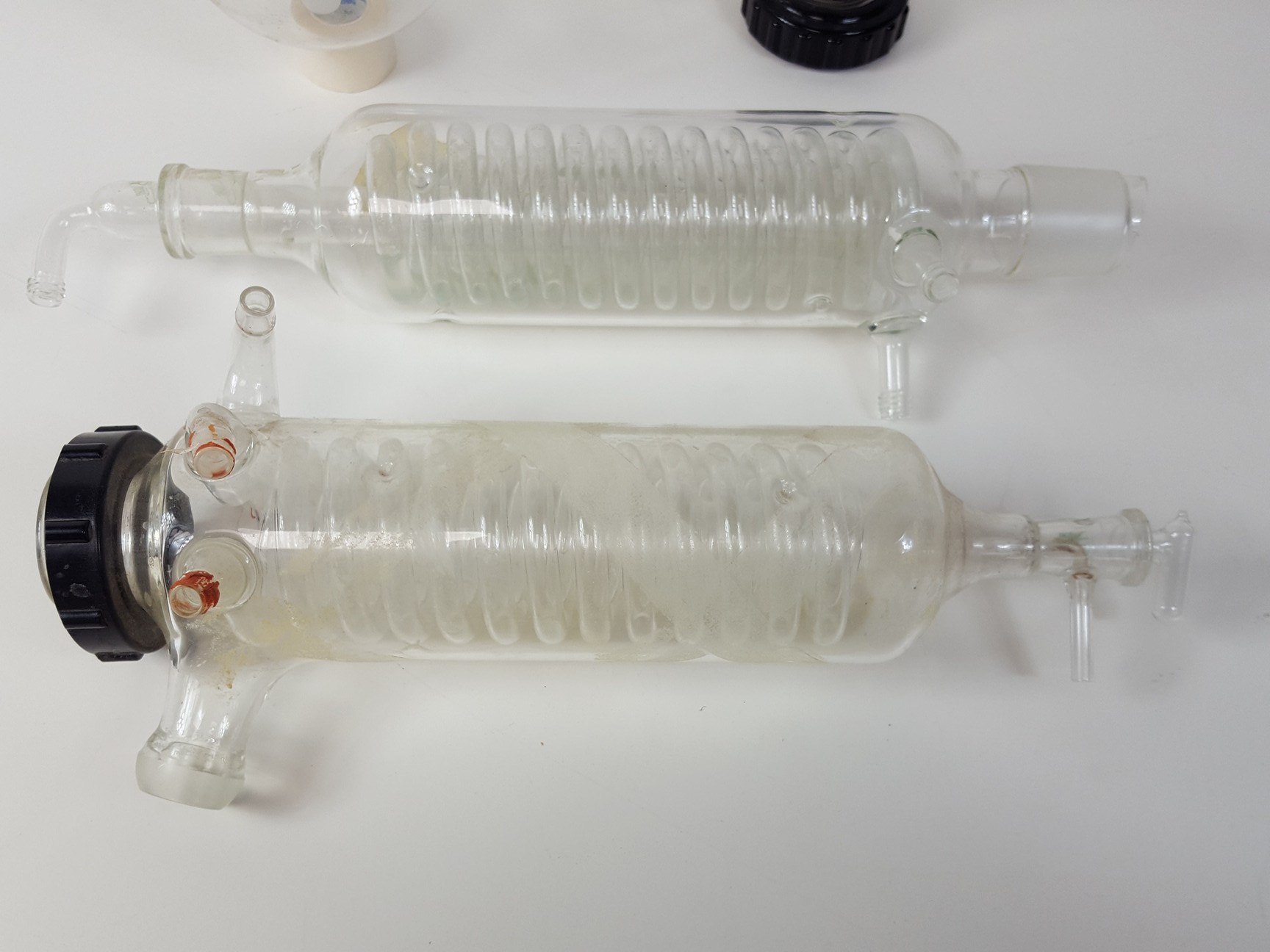 Image of Buchi Rotavapor Evaporator Glassware Parts - Condensors, Flask Etc Lab