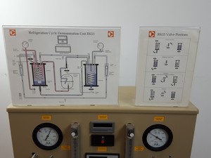 Thumbnail image of P.A. Hilton LTD Refrigeration Cycle Demonstration Unit Lab Compressor Student
