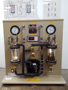 Thumbnail image of P.A. Hilton LTD Refrigeration Cycle Demonstration Unit Lab Compressor Student