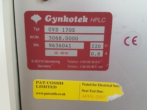 Thumbnail image of Gynkotek  UVD 170S HPLC System with PC & Chromeleon Software Lab