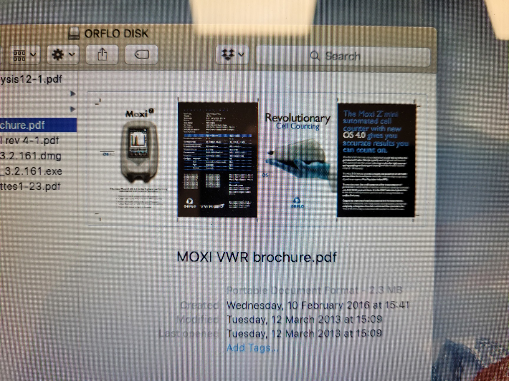 Image of Moxi Z Automated Cell Counter Lab