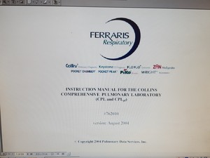 Thumbnail image of Collins CPL pf Respiratory Analyser + Accessories Lab