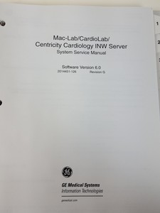 Thumbnail image of GE Medical Systems Mac-Lab IT Hemodynamic Recording Cardiology System lab