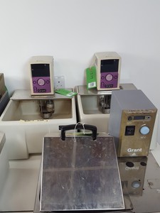 Thumbnail image of 12 x Grant Laboratory Water Baths & Stirrers - ZD, VF, KA, KM, GA100 Lab Job Lot