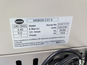 Thumbnail image of 6 x Benchtop Centrifuges - MSE Centaur 2, Heraeus Biofuge A, Eppendorf 5415 Lab