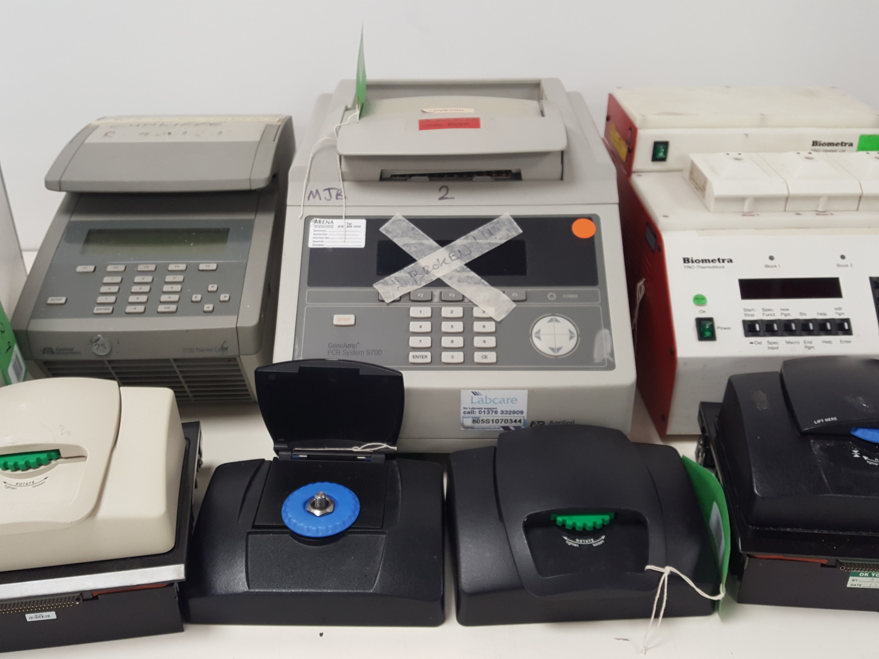 Image of 11x PCR Thermal Cyclers & Alpha Blocks - Applied BioSystems, MJ Lab Job Lot