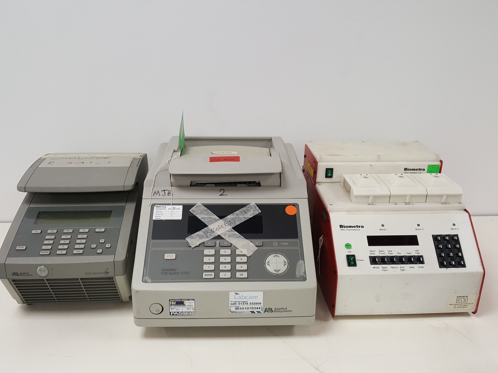Image of 11x PCR Thermal Cyclers & Alpha Blocks - Applied BioSystems, MJ Lab Job Lot