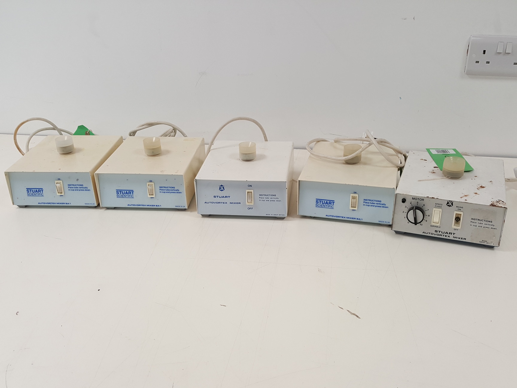 Image of 18 x Laboratory Vortex Mixers - Fisherbrand Fisher Scientific, Stuart, Grant Lab