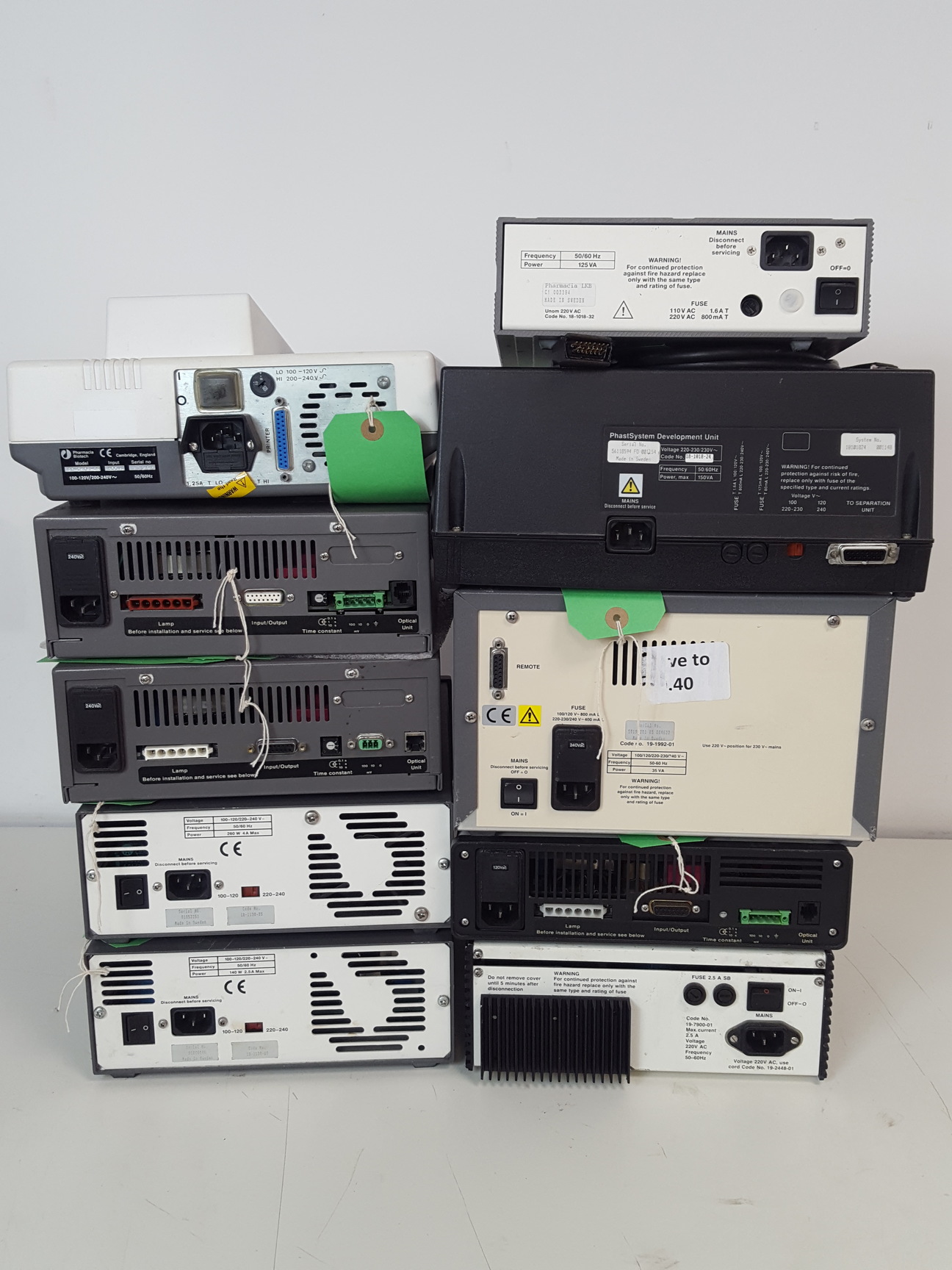 Image of 20 x Pharmacia Biotech FPLC- Pumps, Power Supplies, Fraction Lab Job Lot