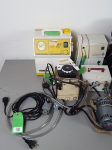 Thumbnail image of 19 x  Peristaltic & Small Laboratory Pumps - Gast, Gilson, Bio-Rad Lab Job Lot
