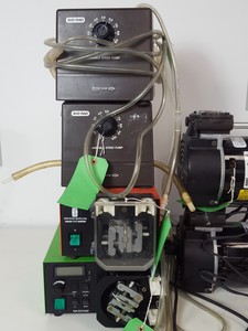 Thumbnail image of 19 x  Peristaltic & Small Laboratory Pumps - Gast, Gilson, Bio-Rad Lab Job Lot