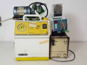 Thumbnail image of 19 x  Peristaltic & Small Laboratory Pumps - Gast, Gilson, Bio-Rad Lab Job Lot