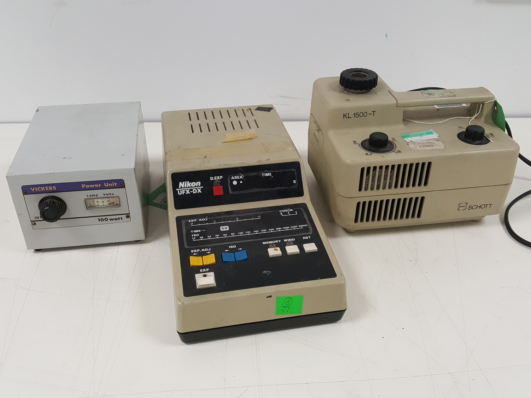 Image of 19x Microscope Light Sources & Accessories - Nikon, Schott, Leitz, Lab Job Lot