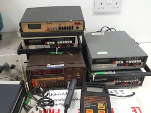 Thumbnail image of 19 x Multimeters, Conductivity Meters  - Keithley, Farnell, Thurlby, Lab Job Lot
