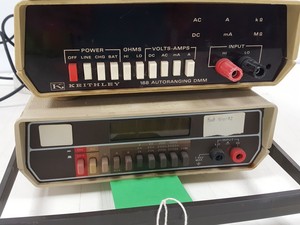 Thumbnail image of 19 x Multimeters, Conductivity Meters  - Keithley, Farnell, Thurlby, Lab Job Lot
