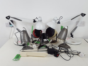 Thumbnail image of 9 x Vintage Desk Lamps - Anglepoise Style & Kodak Beehive Job Lot