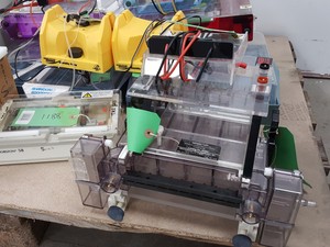 Thumbnail image of Large Lot of Electrophoresis Tanks, Lids & Combs - Bio-Rad, Fisher Lab Job Lot