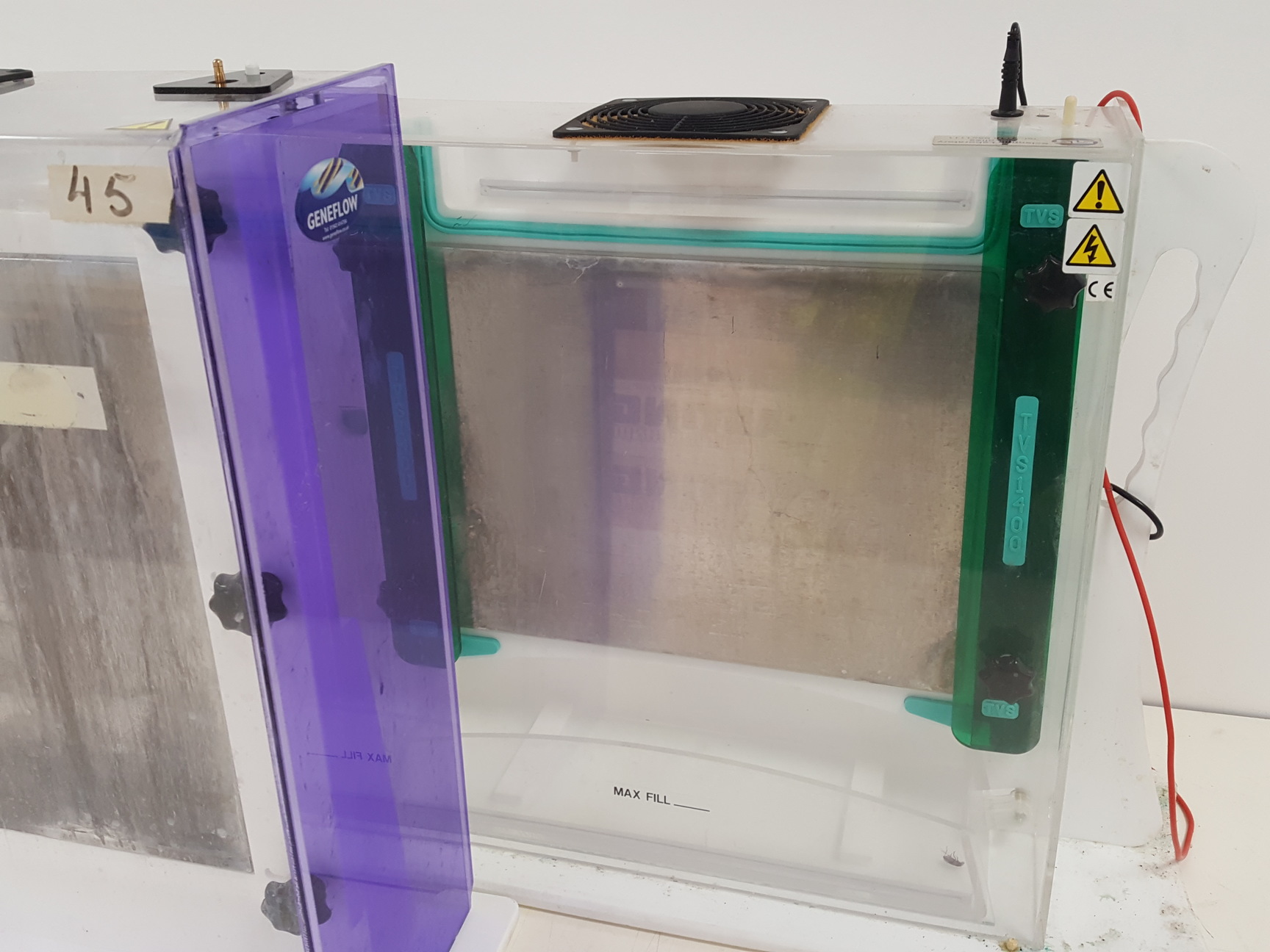 Image of Large Lot of Electrophoresis Tanks, Lids & Combs - Bio-Rad, Fisher Lab Job Lot