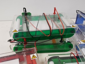 Thumbnail image of Large Lot of Electrophoresis Tanks, Lids & Combs - Bio-Rad, Fisher Lab Job Lot