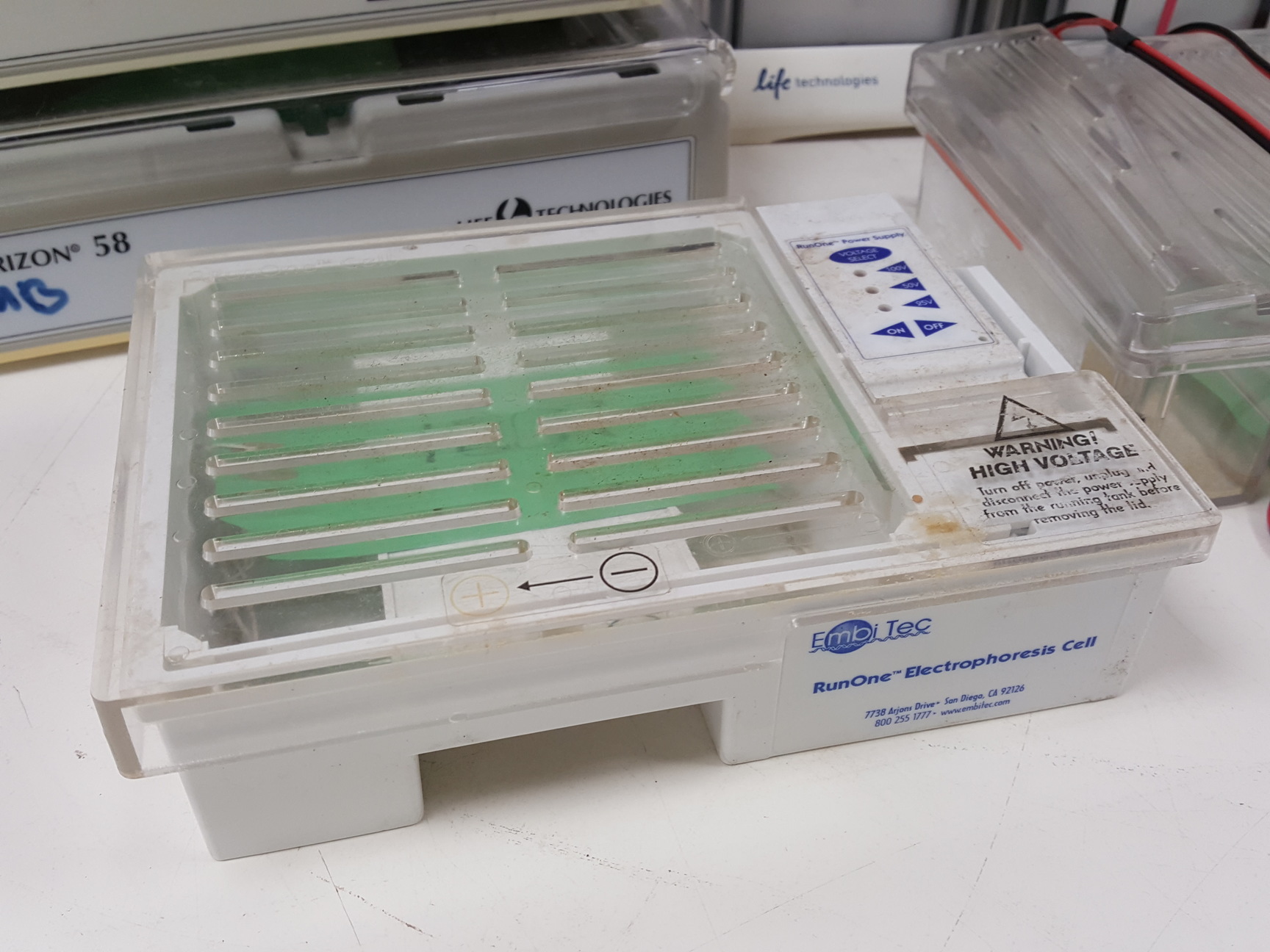 Image of Large Lot of Electrophoresis Tanks, Lids & Combs - Bio-Rad, Fisher Lab Job Lot