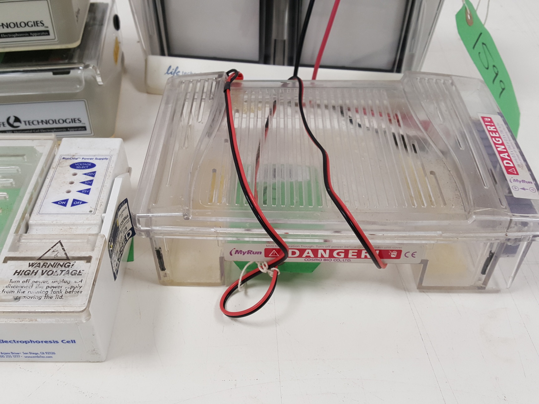 Image of Large Lot of Electrophoresis Tanks, Lids & Combs - Bio-Rad, Fisher Lab Job Lot