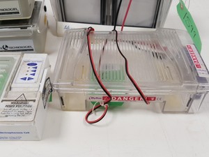 Thumbnail image of Large Lot of Electrophoresis Tanks, Lids & Combs - Bio-Rad, Fisher Lab Job Lot
