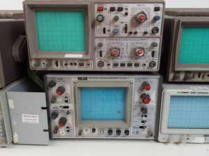 Thumbnail image of 8x Laboratory Oscilloscopes - Hameg, Tektronix, iso-Tech, Jiwatsu, Gould Job Lot