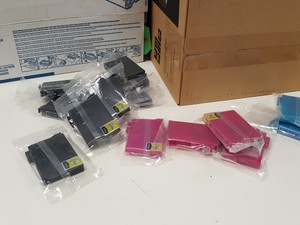 Thumbnail image of Lot of Genuine Printer Toner Ink Cartridges - HP Laserjet, Xereox, Epson Brother