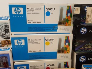 Thumbnail image of Lot of Genuine Printer Toner Ink Cartridges - HP Laserjet, Xereox, Epson Brother