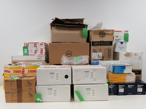 Thumbnail image of Large Lot of Plastic Laboratory Consumables - Microplates, Tubes,  Pipette Tips 