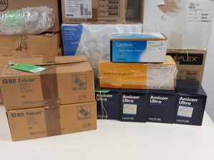 Thumbnail image of Large Lot of Plastic Laboratory Consumables - Microplates, Tubes,  Pipette Tips 