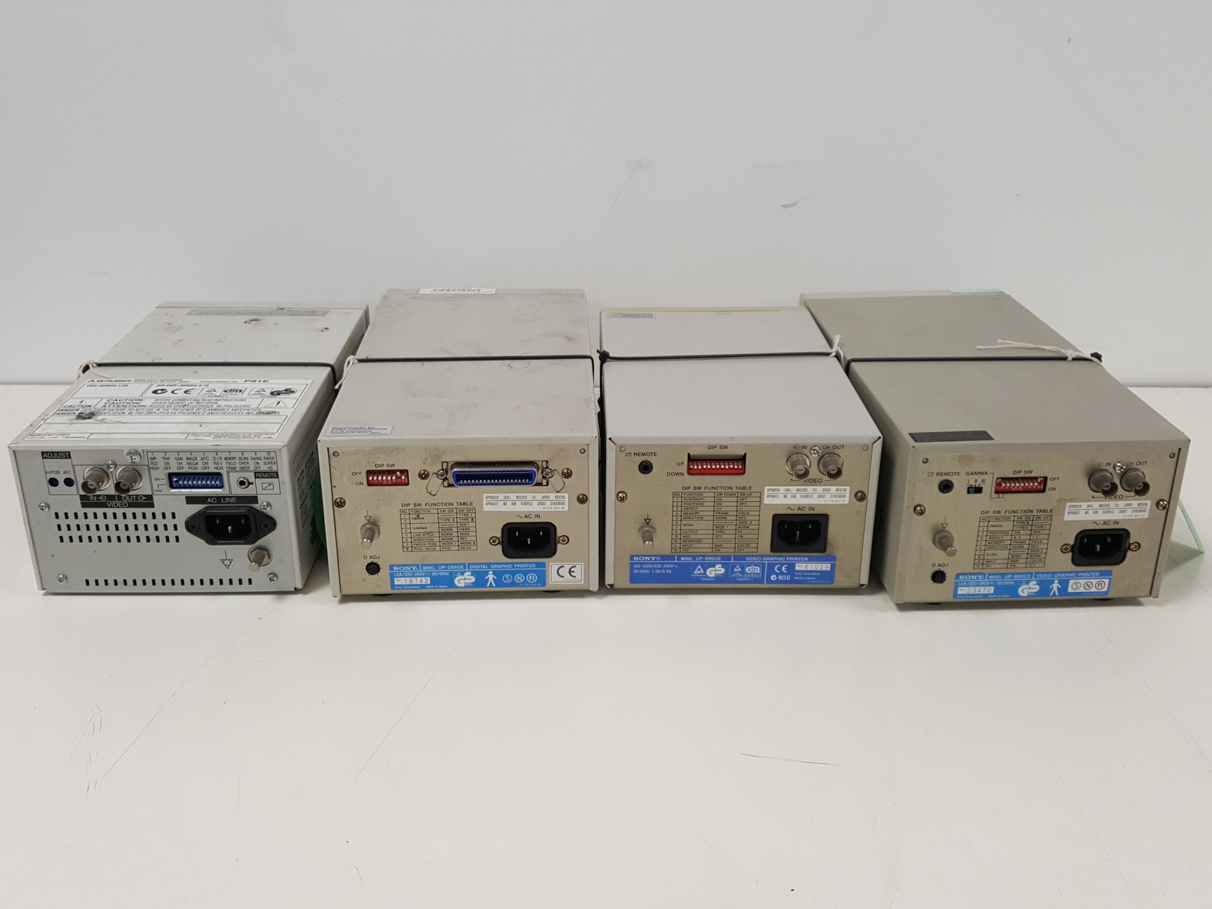 Image of 4 x Sony & Mitsubishi Video Graphic Printers Thermal Printers UP-895CE Lab