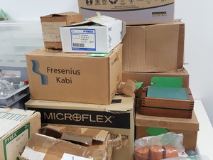 Thumbnail image of Large Lot of Mixed Laboratory Glassware - Tubes, Bottles, Flasks & Accessories