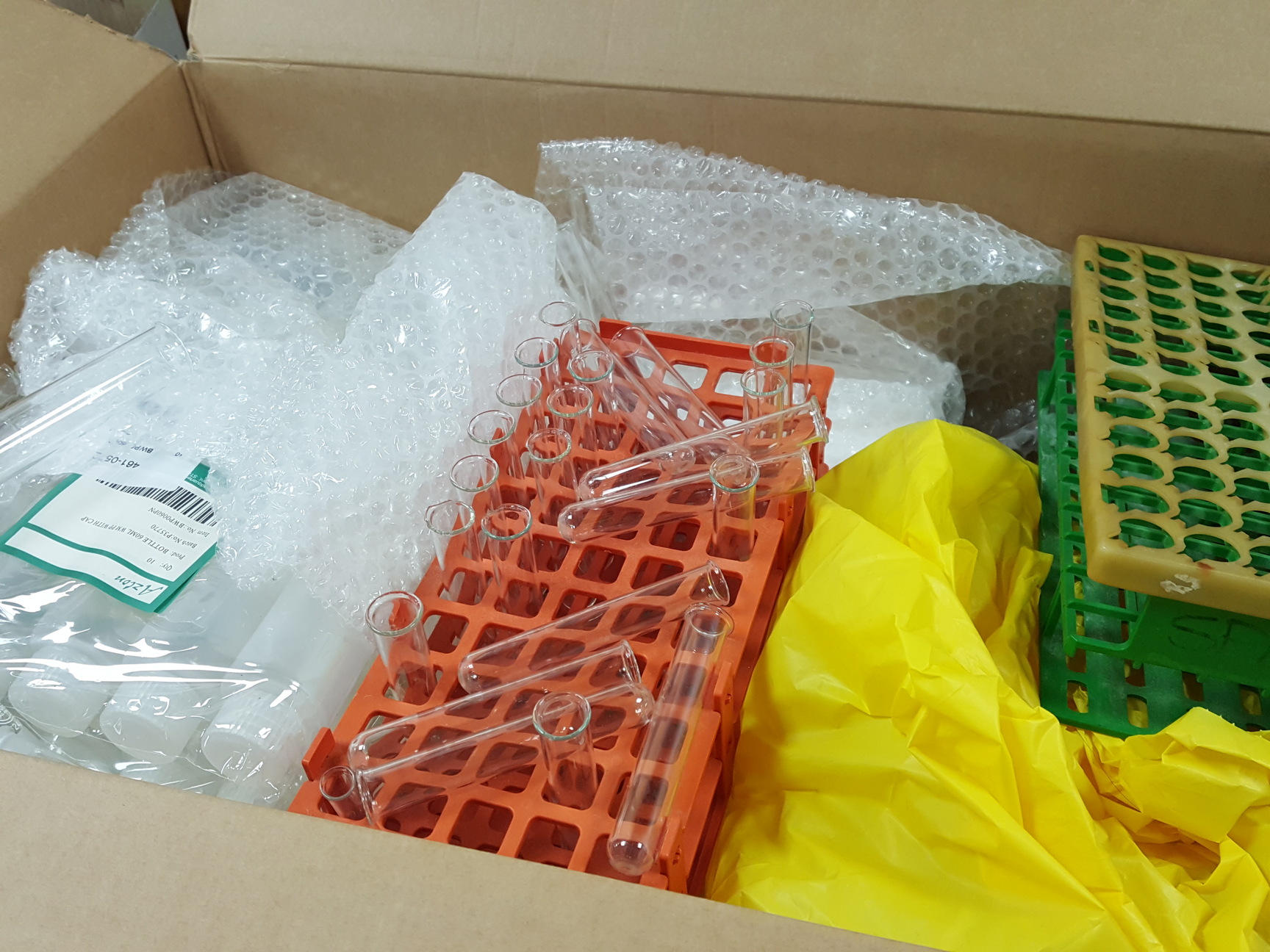 Image of Large Lot of Mixed Laboratory Glassware - Tubes, Bottles, Flasks & Accessories