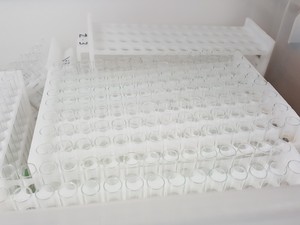 Thumbnail image of Large Lot of Mixed Laboratory Glassware - Tubes, Bottles, Flasks & Accessories