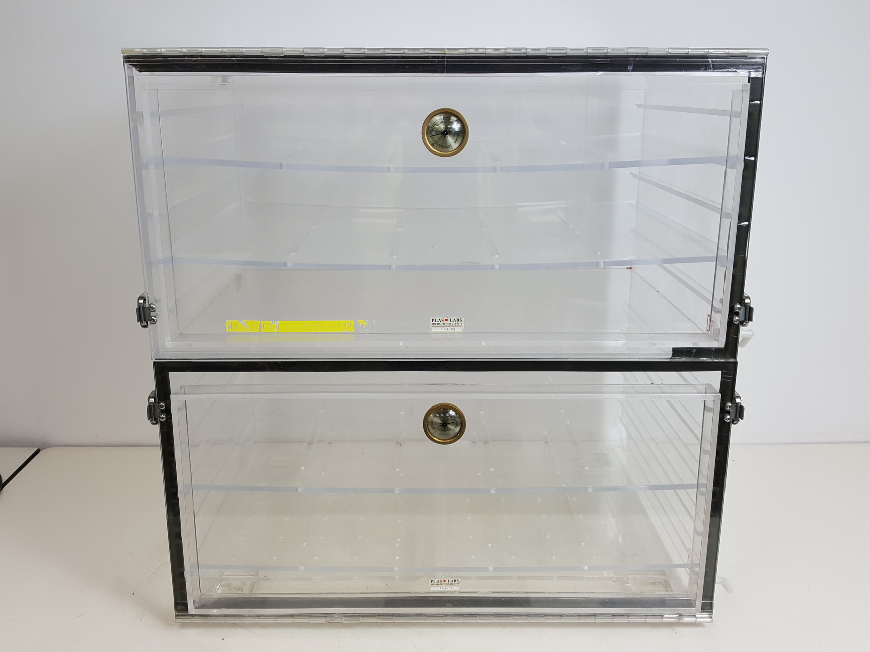 Image of Plas Labs Acrylic Desiccator Cabinet  Model - 863-CG Lab