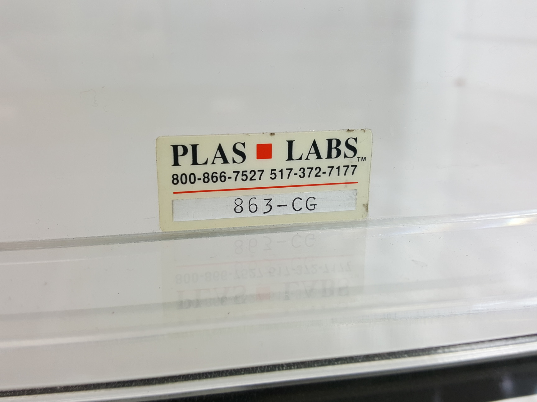 Image of Plas Labs Acrylic Desiccator Cabinet  Model - 863-CG Lab
