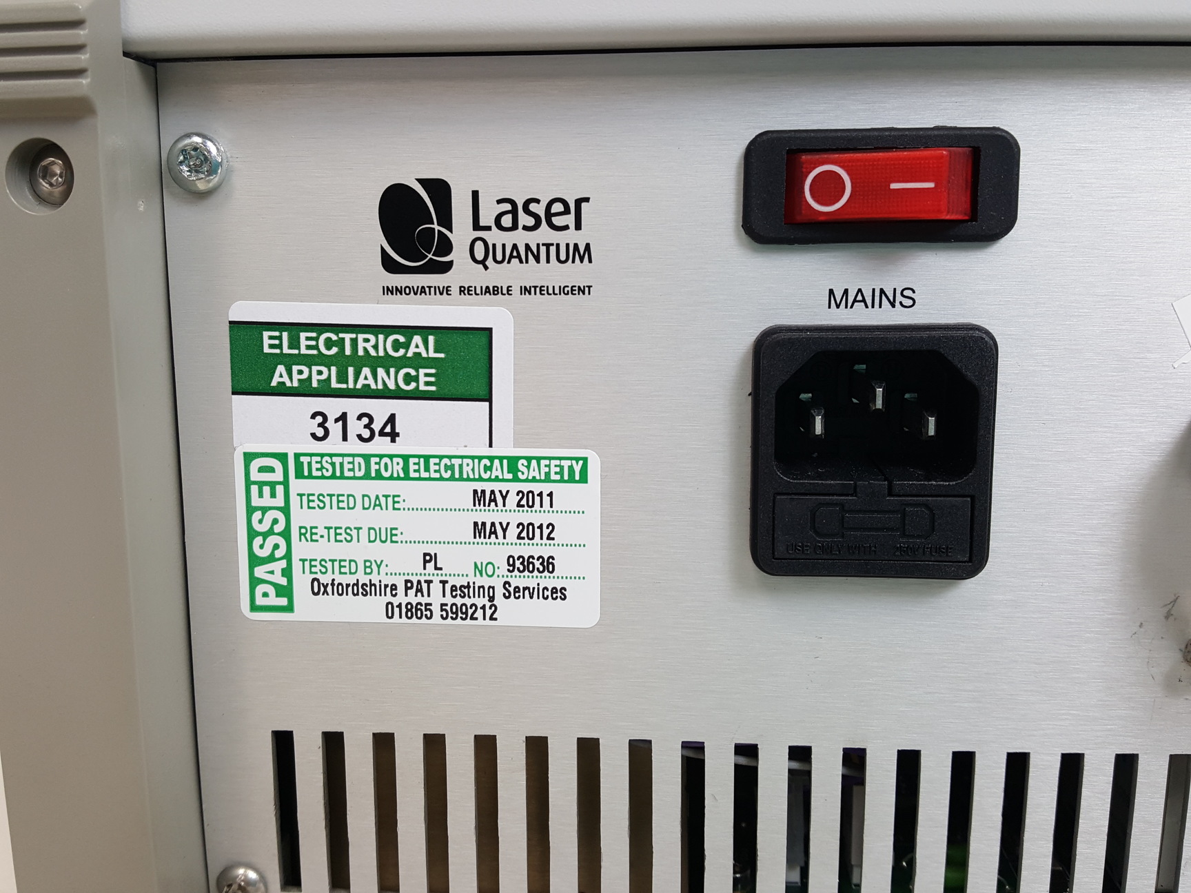 Image of Laser Quantum Finesse, FPU 35 Power Supply & Cooling Plate Lab