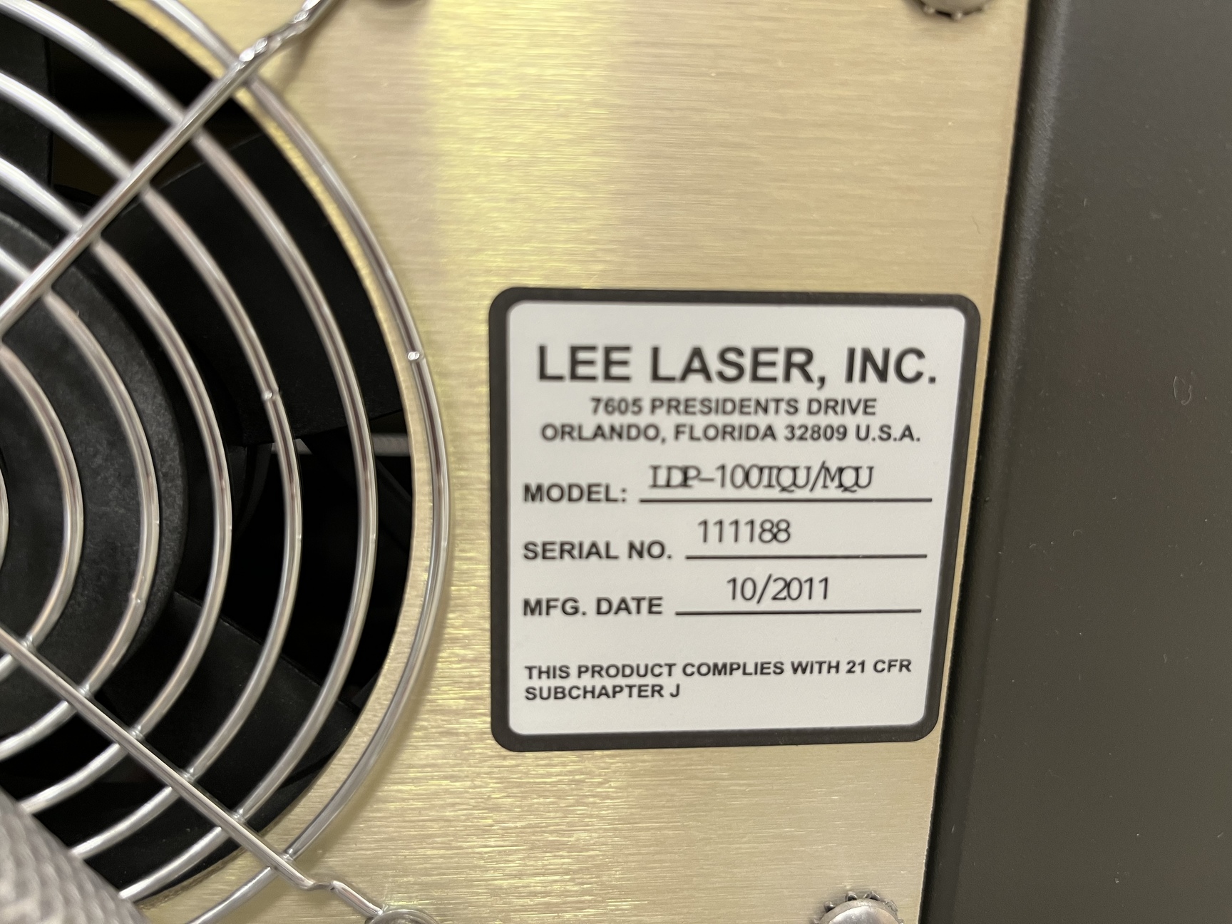 Image of Lee Laser Inc Model  LDP-100TQU/MQU Industrial Laboratory Laser Power Supply Lab