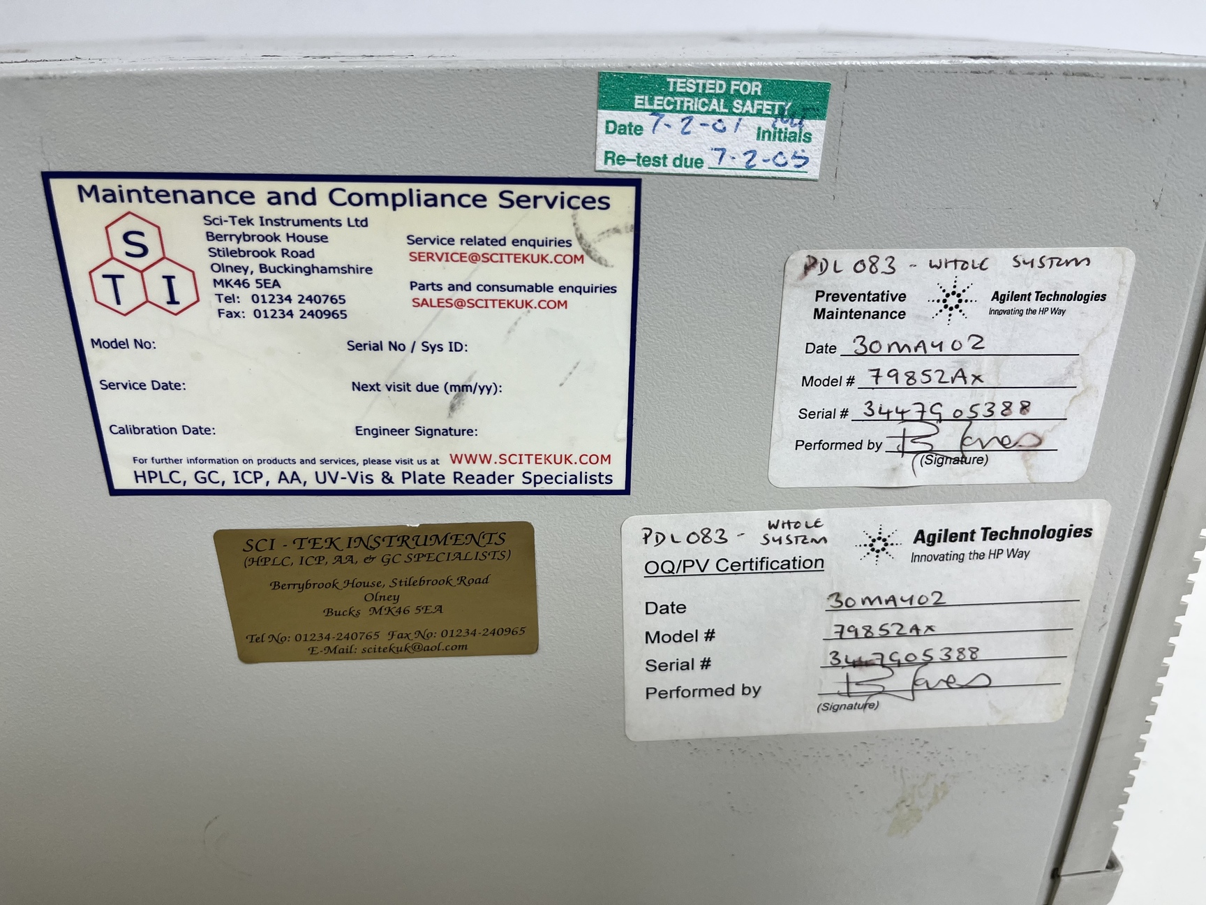 Image of Hewlett Packard 1050 HPLC System with PC & Software Lab