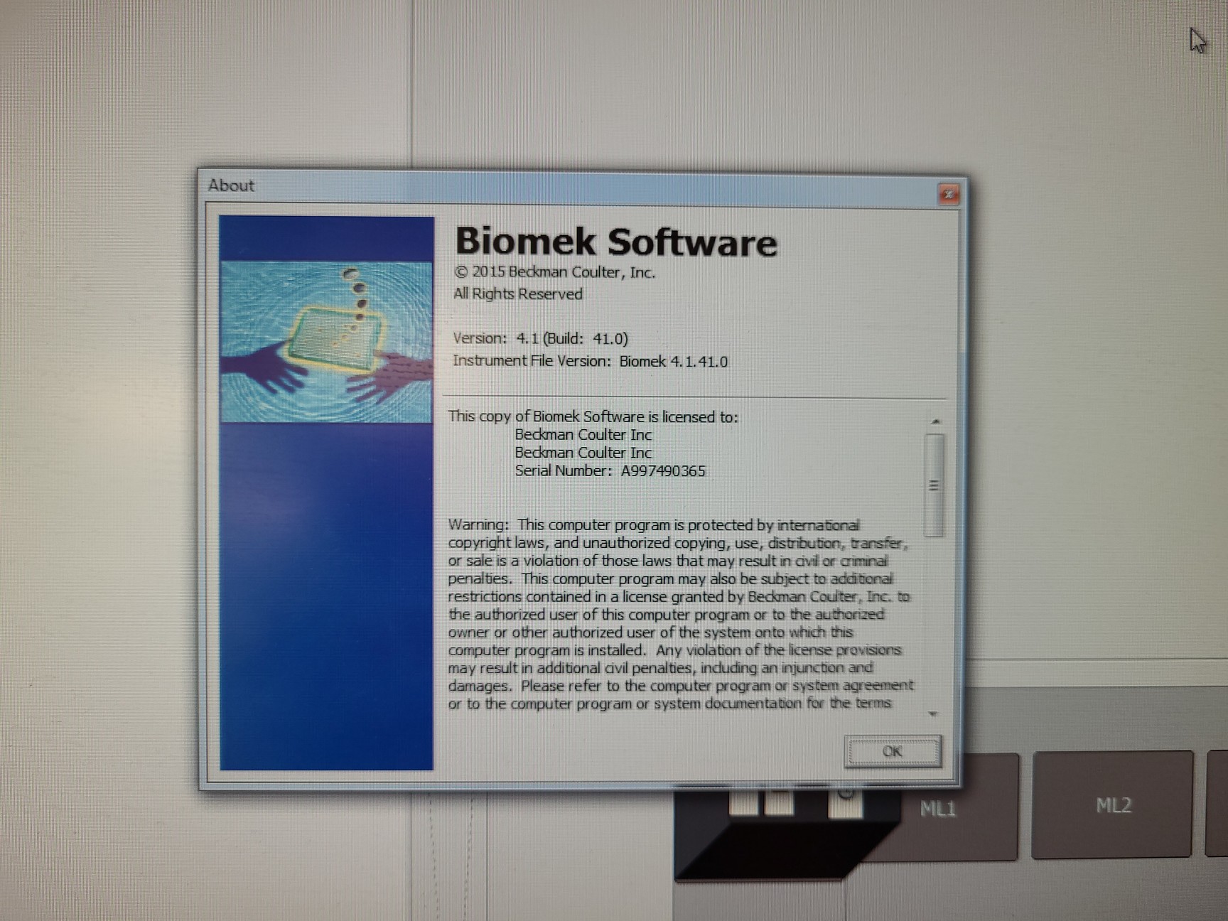 Image of Beckman Coulter Biomek 4000 (2015) Automated Laboratory Workstation PC Software 