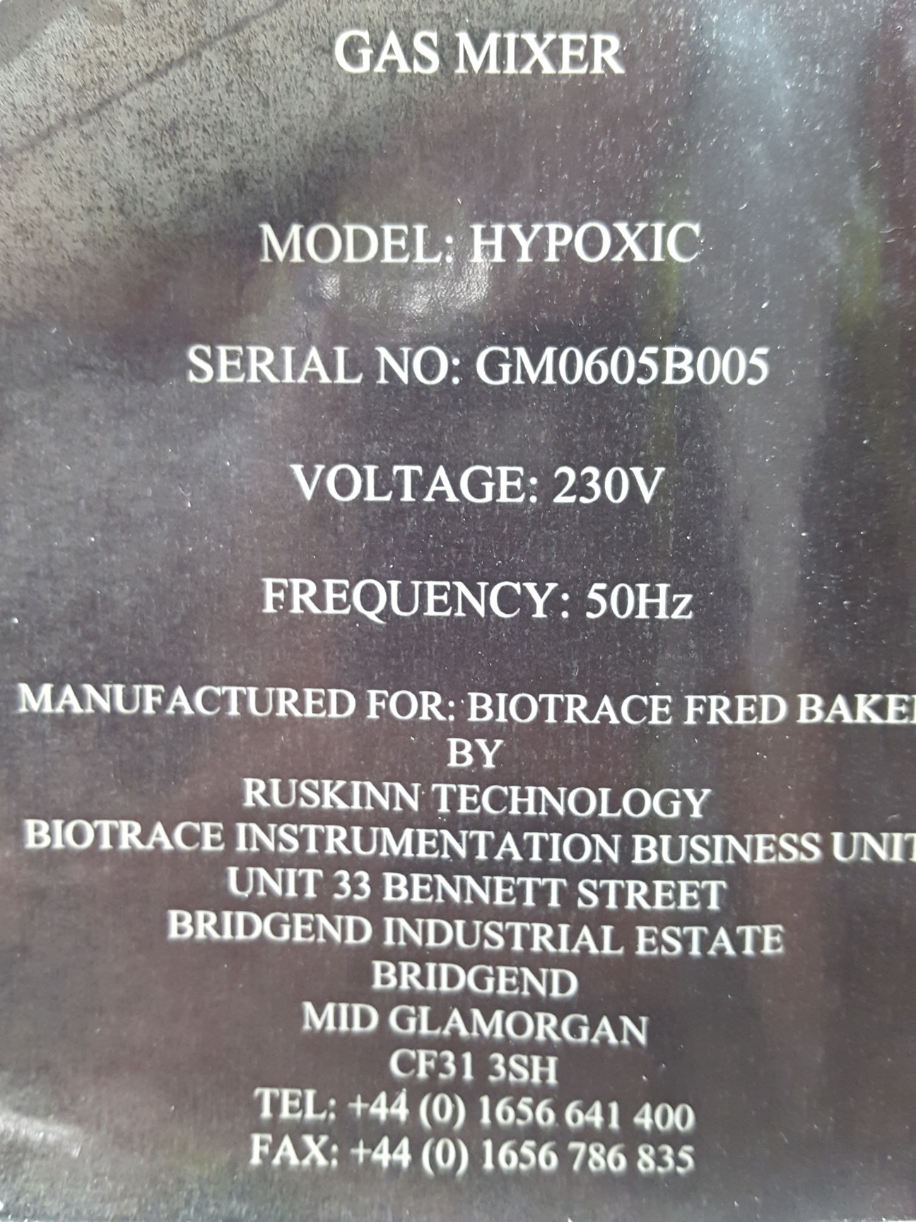 Image of Invivo 2 Hypoxia Workstation 500 w/ Ruskinn Hypoxic Gas Mixer Lab Faulty