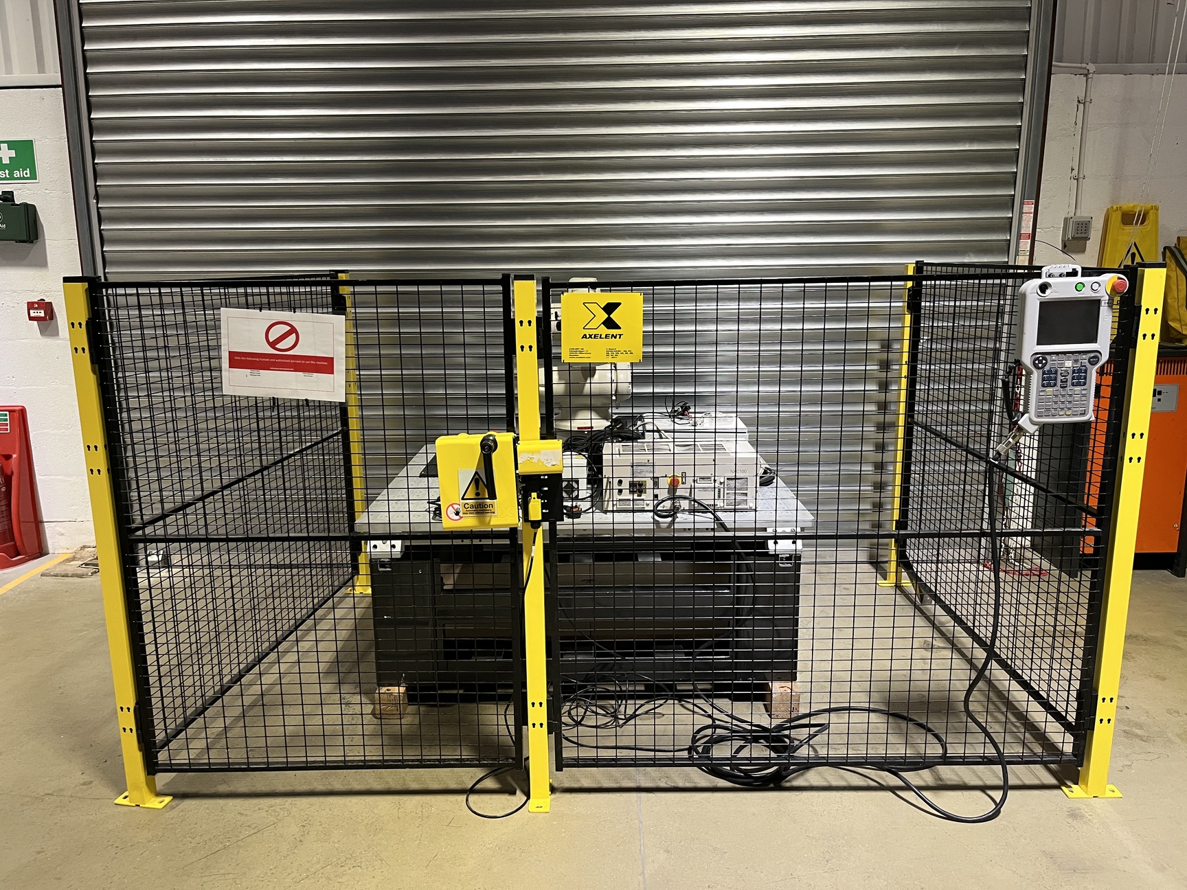 Image of Yaskawa Motoman Robot Robotics Arm + Controller & Safety Caging, YR-HP3XF-B03
