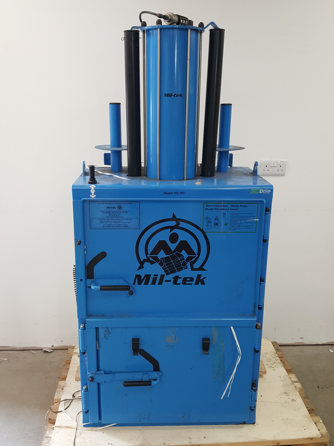 Image of Mil-tek Cardboard & Plastic Baler  Model - CP 102 HD
