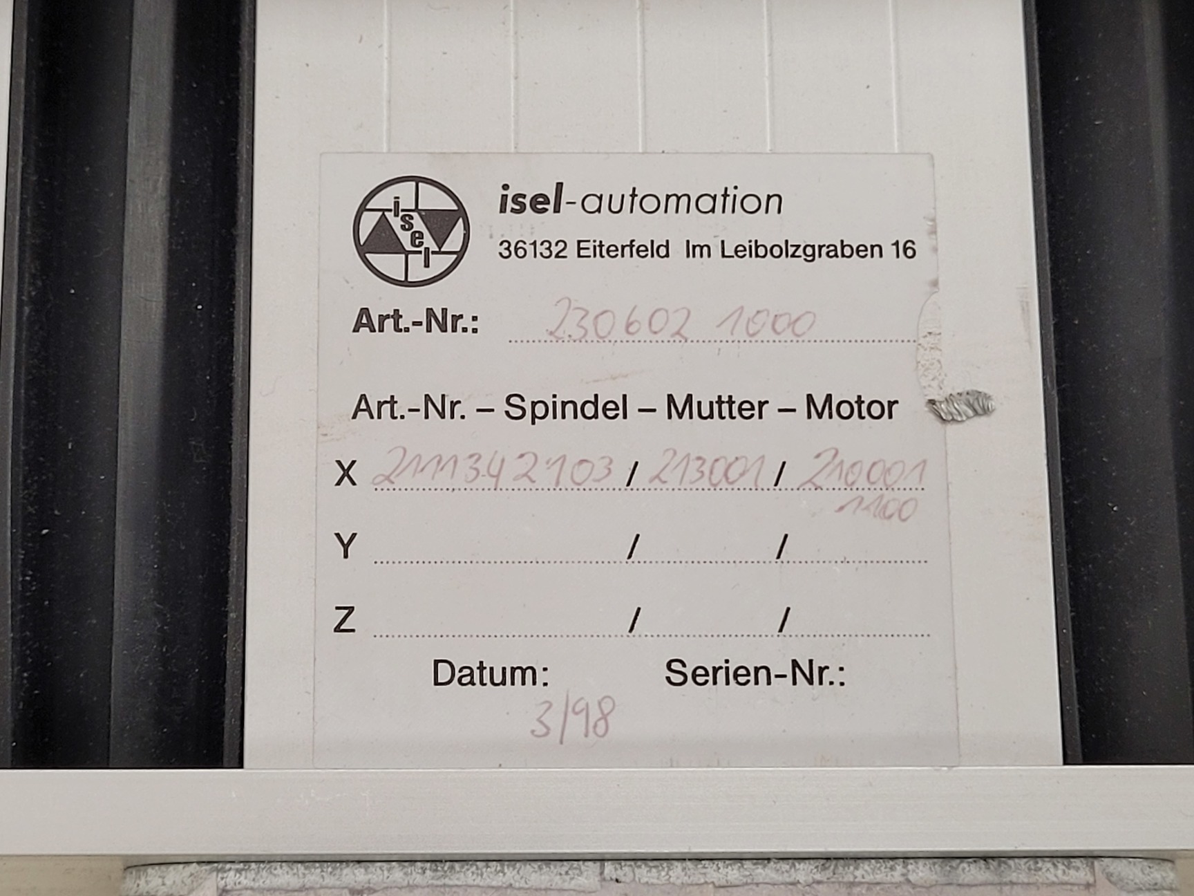 Image of isel Automation Controller C116-4 with Linear Positioners Lab