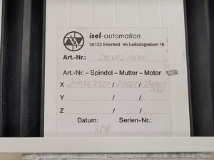 Thumbnail image of isel Automation Controller C116-4 with Linear Positioners Lab